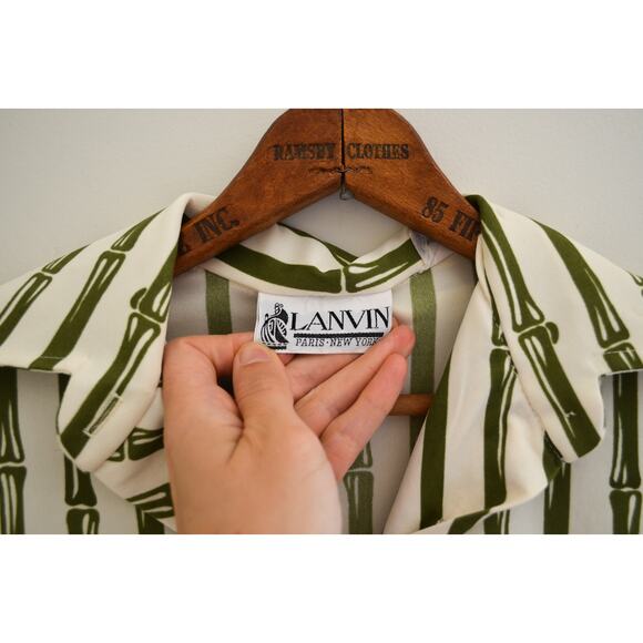 Vintage Lanvin Bamboo Printed Blouse - Picture 5 of 7